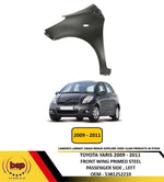 Load image into Gallery viewer, TOYOTA YARIS 2009 - 2011 FRONT WING FENDER PRIMED STEEL PASSENGER SIDE LEFT NEW