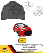 Load image into Gallery viewer, TOYOTA YARIS 2020 ON ENGINE UNDERTRAY COVER SHIELD GUARD INSULATION 51410K0050