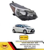 Load image into Gallery viewer, TOYOTA YARIS 2014 - 2018 HEADLIGHT HEADLAMP RIGHT DRIVER SIDE NO PROJECTOR / DRL