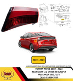 Load image into Gallery viewer, TOYOTA PRIUS 2019 - 2023 REAR LIGHT OUTER IN BUMPER PASSENGER LEFT 8145647020