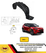 Load image into Gallery viewer, TOYOTA YARIS CROSS 2021 ON FRONT SPLASHGUARD WHEELLINER DRIVER RIGHT 538750D421
