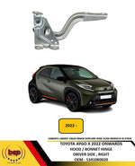 Load image into Gallery viewer, TOYOTA AYGO X 2022 ONWARDS HOOD BONNET HINGE DRIVER SIDE RIGHT 53410K0020