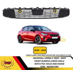 Load image into Gallery viewer, VAUXHALL CORSA F 2020 –2023 FRONT BUMPER LOWER GRILLE WITH RADAR AND SENSOR HOLE