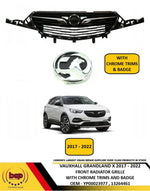 Load image into Gallery viewer, VAUXHALL GRANDLAND X 2017 – 2022 FRONT MAIN RADIATOR GRILLE WITH CHROME NO BADGE