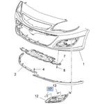 Load image into Gallery viewer, VAUXHALL ASTRA J 2012 – 2015 FRONT FOG LAMP GRILLE BLANKING PLATE SMALL DRIVER RIGHT