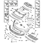 Load image into Gallery viewer, VAUXHALL MOKKA 2021 – 2024 FRONT BUMPER UPPER SECTION PRIMED NO PDC HOLES NEW