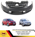 Load image into Gallery viewer, VAUXHALL CORSA D 2006 - 2010 FRONT BUMPER PRIMED NEW OEM QUALITY MAKE IN EU