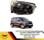 Load image into Gallery viewer, VAUXHALL COMBO 2018 – 2024 FRONT HEADLIGHT HALOGEN WITH DRL DRIVER SIDE RIGHT