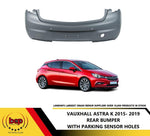 Load image into Gallery viewer, VAUXHALL ASTRA K 2015 ON REAR BUMPER PRIMED NEW WITH PARKING SENSOR HOLES