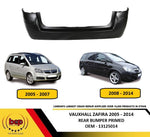 Load image into Gallery viewer, VAUXHALL ZAFIRA B 2005 - 2014 REAR BUMPER PRIMED BRAND NEW