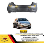 Load image into Gallery viewer, VAUXHALL ASTRA J 5DOOR 2009-2012 REAR BUMPER NEW PRIMED WITH 4 SENSOR HOLES