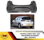 Load image into Gallery viewer, VAUXHALL CORSA F REAR BUMPER 2020 - 2023 NO PARKING SENSORS NOT FOR PREMIUM/GS