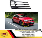 Load image into Gallery viewer, VW GOLF GTI MK7 2013 - 2017 FRONT BUMPER FOG GRILLE DRIVER SIDE RIGHT