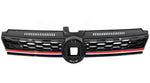 Load image into Gallery viewer, VW GOLF MK7.5 GTI GTD 2017 -2020 FRONT RADIATOR GRILLE WITH RED AND CHROME TRIMS