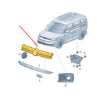 Load image into Gallery viewer, VW CADDY 2021 ON GRILLE RADIATOR BADGE HOLDER GLOSS BLACK 2K7853651041