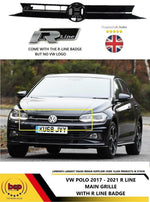 Load image into Gallery viewer, VW POLO 2017 ON R LINE MODELS ONLY MAIN RADIATOR TOP GRILLE NO BADGE 2G0853651N