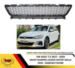 Load image into Gallery viewer, VW GOLF 7.5 2017 – 2020 FRONT BUMPER LOWER CENTRE GRILLE FITS GTI GTD ONLY