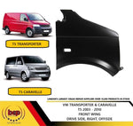 Load image into Gallery viewer, VW TRANSPORTER 2004 – 2009 FRONT WING RIGHT DRIVERS SIDE PRIMED T5
