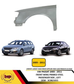 Load image into Gallery viewer, VOLKSWAGEN PASSAT B6 2005 - 2011 FRONT WING FENDER PRIMED PASSENGER SIDE LEFT