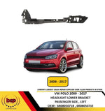 Load image into Gallery viewer, VW POLO 2009 - 2017 FRONT BUMPER HEADLIGHT LOWER BRACKET PASSENGER SIDE LEFT