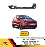Load image into Gallery viewer, VW POLO 2009 - 2017 FRONT BUMPER HEADLIGHT LOWER BRACKET DRIVER SIDE RIGHT