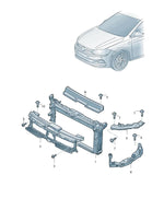 Load image into Gallery viewer, VW POLO 2021 ON HEADLAMP PANEL UPPER BRACKET MOUNT METAL PASSENGER SIDE LEFT