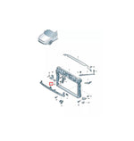 Load image into Gallery viewer, VW GOLF MK7 2013 – 2017 FRONT BUMPER CENTRE GRILLE SUPPORT BRACKET HOLDER NEW