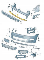 Load image into Gallery viewer, VW GOLF MK7 2017 -2020 FRONT BUMPER LOWER REINFORCER IMPACT CRASH BAR 5G0807651A