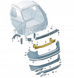 Load image into Gallery viewer, VW TIGUAN 2020 - 2024 REAR BUMPER REINFORCER IMPACT CRASH BAR STEEL 5NA807305A