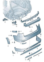 Load image into Gallery viewer, VW GOLF MK7 2013 - 2017 REAR BUMPER REINFORCER IMPACT CRASH BAR STEEL 5G0807305