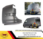 Load image into Gallery viewer, VW CRAFTER 2017 ONWARDS REAR BUMPER CORNER ENDCAP LEFT PASSENGER SIDE 7C0807321B