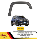 Load image into Gallery viewer, JEEP RENEGADE 2018 - 2024 FRONT WING WHEEL ARCH MOULDING TRIM DRIVER RIGHT
