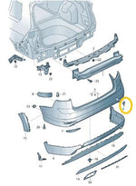 Load image into Gallery viewer, VW GOLF MK7 2013 - 2017 REAR BUMPER TOW EYE HOOK COVER PRIMED NEW 5G6807441GRU