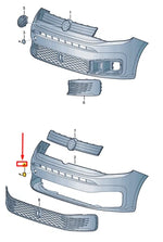 Load image into Gallery viewer, VW CADDY 2021 ONWARDS FRONT BUMPER TOW EYE HOOK COVER SMOOTH BLACK FOR PAINTING