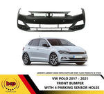 Load image into Gallery viewer, VW POLO 2017 - 2021 FRONT BUMPER WITH 4 PARKING SENSOR HOLES PRIMED