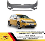 Load image into Gallery viewer, VOLKSWAGEN GOLF MK7 2017 – 2020 FRONT BUMPER WITH WASHER HOLES ONLY NOT GTI OR R