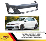 Load image into Gallery viewer, VW GOLF GTI GTD MK7.5 2017 - 2020 FRONT BUMPER WITH WASHER HOLE NO SENSOR HOLE