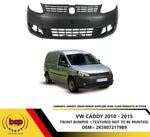 Load image into Gallery viewer, VW CADDY 2011 - 2015 FRONT BUMPER BLACK TEXTURE NO PARKING SENSORS NEW APPROVED
