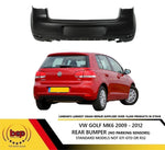 Load image into Gallery viewer, VW GOLF MK6 2008-2013 REAR BUMPER NEW 5K6807421GRU PRIMED NO SENSOR HOLES
