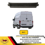 Load image into Gallery viewer, MAN TGE 2017 ONWARDS REAR BUMPER WITH STEP PLASTIC BLACK NO PARKING SENSORS