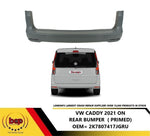 Load image into Gallery viewer, VW CADDY 2020 ON REAR BUMPER PRIMED NO PARKING SENSORS HOLES LONG WHEEL BASE