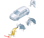 Load image into Gallery viewer, VW GOLF MK8 2020 – 2024 FRONT WING SPASHGUARD FRONT PART SECTION PASSENGER LEFT
