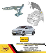 Load image into Gallery viewer, VW POLO 2018 - 2022 BONNET HOOD HINGE PASSENGER SIDE LEFT 2G0823301G 2G0823301D