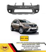 Load image into Gallery viewer, DACIA DUSTER 2013 - 2018 FRONT BUMPER PART PRIMED WITH FOG LIGHT HOLE 620220030R