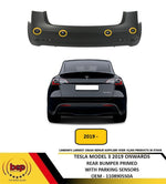 Load image into Gallery viewer, TESLA MODEL 3 2019 ONWARDS REAR BUMPER WITH 6 PARKING SENSOR HOLES