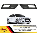 Load image into Gallery viewer, AUDI A4 2012 - 2016 FRONT FOG LIGHT GRILLE RIGHT DRIVER & PASSENGERS SIDE PAIR