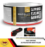 Load image into Gallery viewer, CAR SYSTEM RAPID BLACK MULTI FILLER 2K POLYESTER 1.3KG CAR BODY