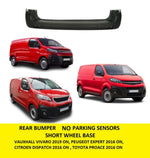 Load image into Gallery viewer, PEUGEOT EXPERT 2016 ON REAR BUMPER BLACK TEXTURED NO SENSOR HOLES 1614328080