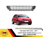 Load image into Gallery viewer, VW GOLF MK7 2012 – 2016 FRONT BUMPER LOWER GRILLE CENTRE 5G08536779B9 OE SPEC