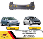Load image into Gallery viewer, VW GOLF MK6 2008 - 2013 REAR BUMPER 5K6807417GRU PRIMED WITH SENSOR HOLES